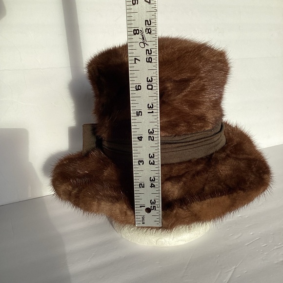 Vintage B. Forman Co mink fur hat size 6 7/8 - Picture 2 of 13